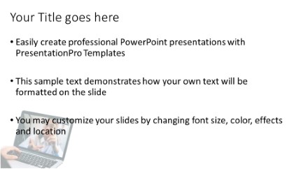 Virtual Meeting Widescreen PowerPoint Template text slide design