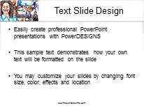 Biz Related Color Pen PowerPoint Template text slide design