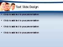 Business Blue Eyes PowerPoint Template text slide design