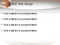 Business Huddle PowerPoint Template text slide design