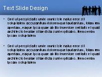 Business Silhouette Blue PowerPoint Template text slide design