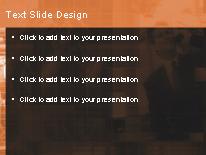 Globaltalk Orange PowerPoint Template text slide design