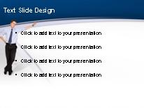 Guy On Wall PowerPoint Template text slide design