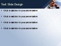 Man On Cell PowerPoint Template text slide design