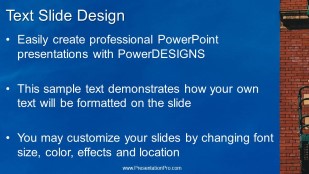 Sky Building 01 Widescreen PowerPoint Template text slide design