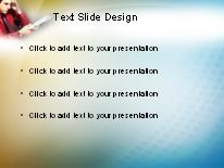 Stock Check PowerPoint Template text slide design