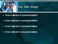 The Board 02 Cyan PowerPoint Template text slide design