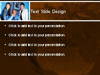 The Board 02 Orange PowerPoint Template text slide design