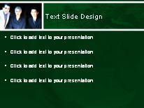 The Board Green PowerPoint Template text slide design