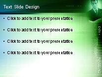 Virtualstock Green PowerPoint Template text slide design