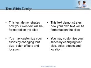 Desk Duo Sky 01 PowerPoint Template text slide design
