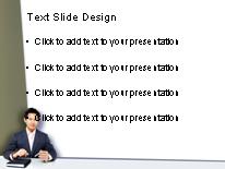 Executive Male PowerPoint Template text slide design