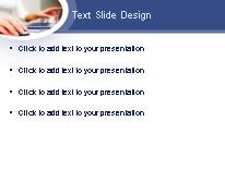 Female Typing PowerPoint Template text slide design