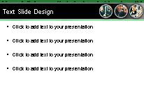 Finance2 Green PowerPoint Template text slide design
