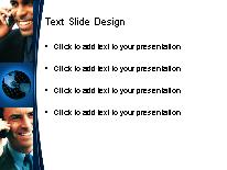 Global Communication 02 Blue PowerPoint Template text slide design