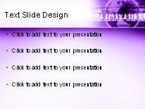 Global Workforce Purple PowerPoint Template text slide design