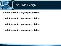 Hello2 Blue PowerPoint Template text slide design