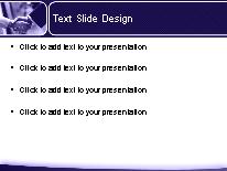 Hello2 Purple PowerPoint Template text slide design