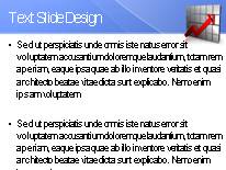 Positive Outlook Blue Widescreen PowerPoint Template text slide design