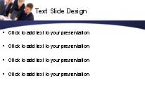 Smiley Business Team PowerPoint Template text slide design