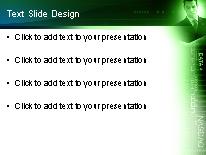 Virtualstock Green PowerPoint Template text slide design
