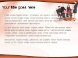 Executives Orange PowerPoint Template text slide design