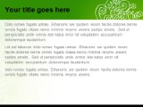 Education Doodle Green PowerPoint Template text slide design