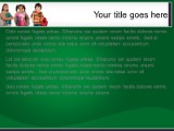 Ready For School Green PowerPoint Template text slide design