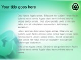 Recycler Green PowerPoint Template text slide design