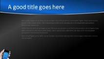 Mobile Banking Widescreen PowerPoint Template text slide design