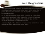 Food Coffee Break PowerPoint Template text slide design