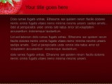 Strawberry Fever PowerPoint Template text slide design