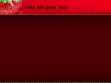 Strawberry Fever PowerPoint Template text slide design