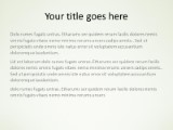 Simple Gradient Green PowerPoint Template text slide design