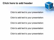 Quadrantcube PowerPoint Template text slide design