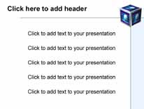 Windowscube PowerPoint Template text slide design