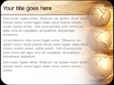 Clay Globes PowerPoint Template text slide design
