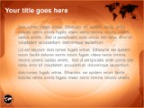 Maptech Orange PowerPoint Template text slide design