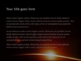 Planet Sunrise PowerPoint Template text slide design