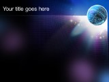 Particle Explosion PowerPoint Template text slide design