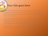 Easter Egg Basket Orange PowerPoint Template text slide design