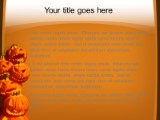 Jack O Lanterns PowerPoint Template text slide design