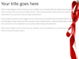 Red Ribbon 01 PowerPoint Template text slide design