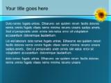 Summers Here PowerPoint Template text slide design