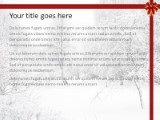 Winter Red Ribbon PowerPoint Template text slide design