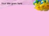 Easter Pink PowerPoint Template text slide design