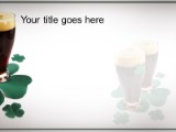 Irish Beer PowerPoint Template text slide design