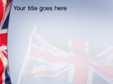 Uk British Flag PowerPoint Template text slide design