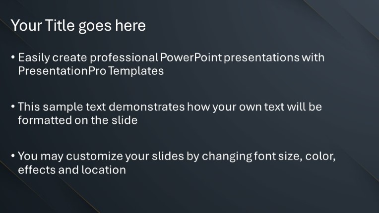 Dark Gold Lines 01 Widescreen PowerPoint Template text slide design