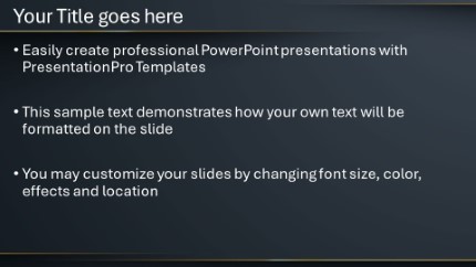 Dark Gold Lines 05 Widescreen PowerPoint Template text slide design
